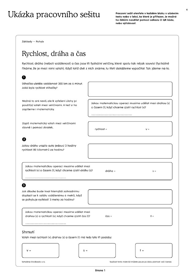 Fyzika pro 8. ročník - pracovní sešit s online licencí