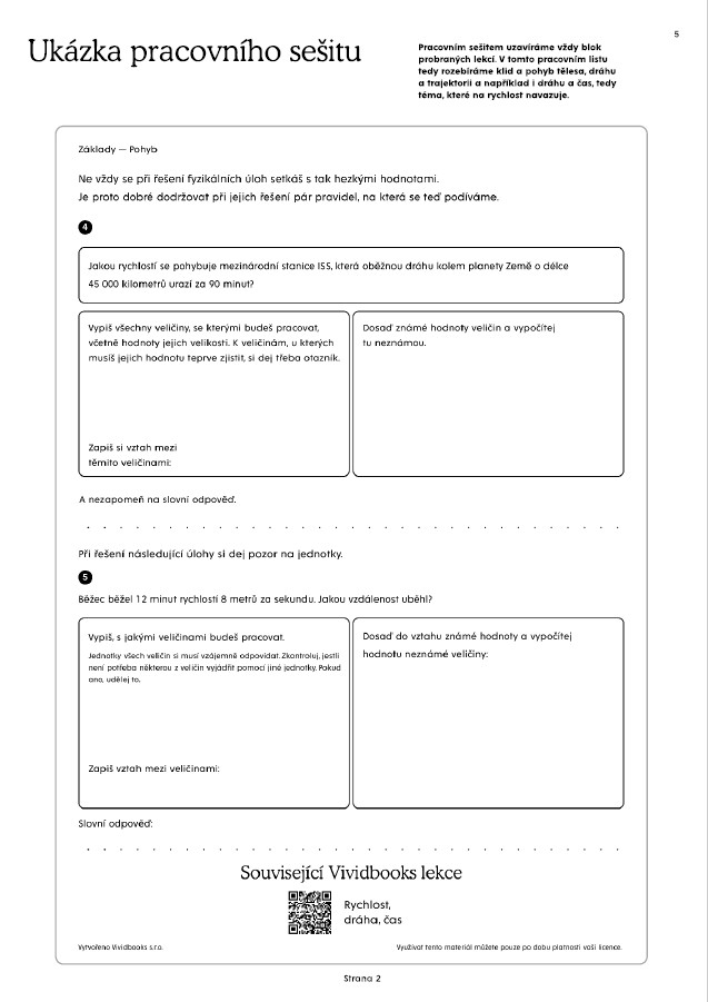 Fyzika pro 9. ročník - pracovní sešit s online licencí