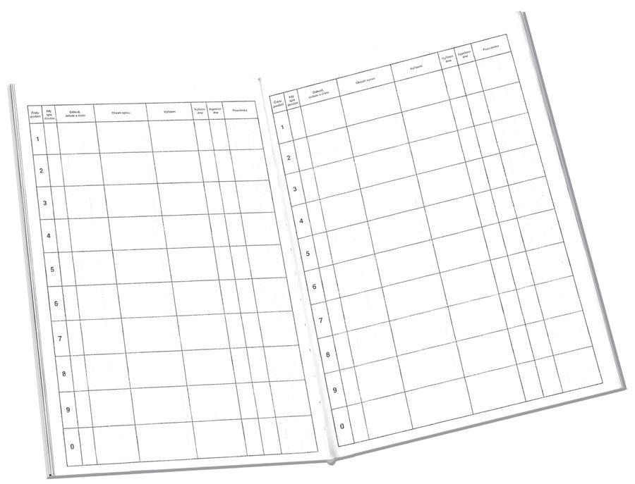 Kniha došlé pošty - záznamní A4, 100 l