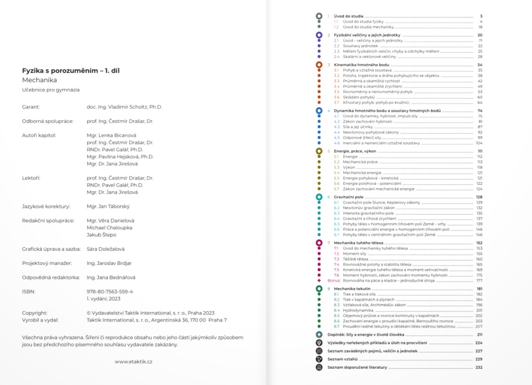 Fyzika s porozuměním - učebnice pro gymnázia - 1. díl (Mechanika)