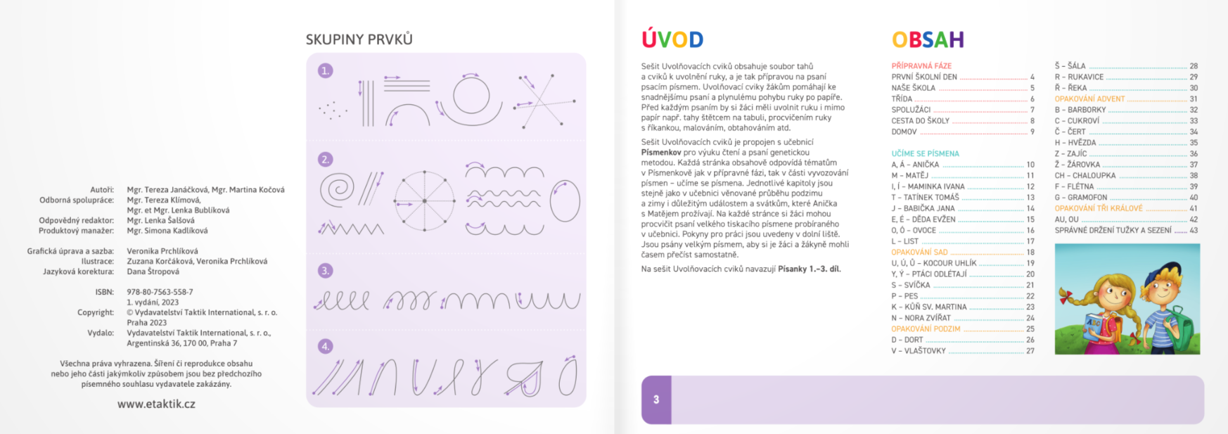 Uvolňovací cviky pro Písmenkov - nad 15ks