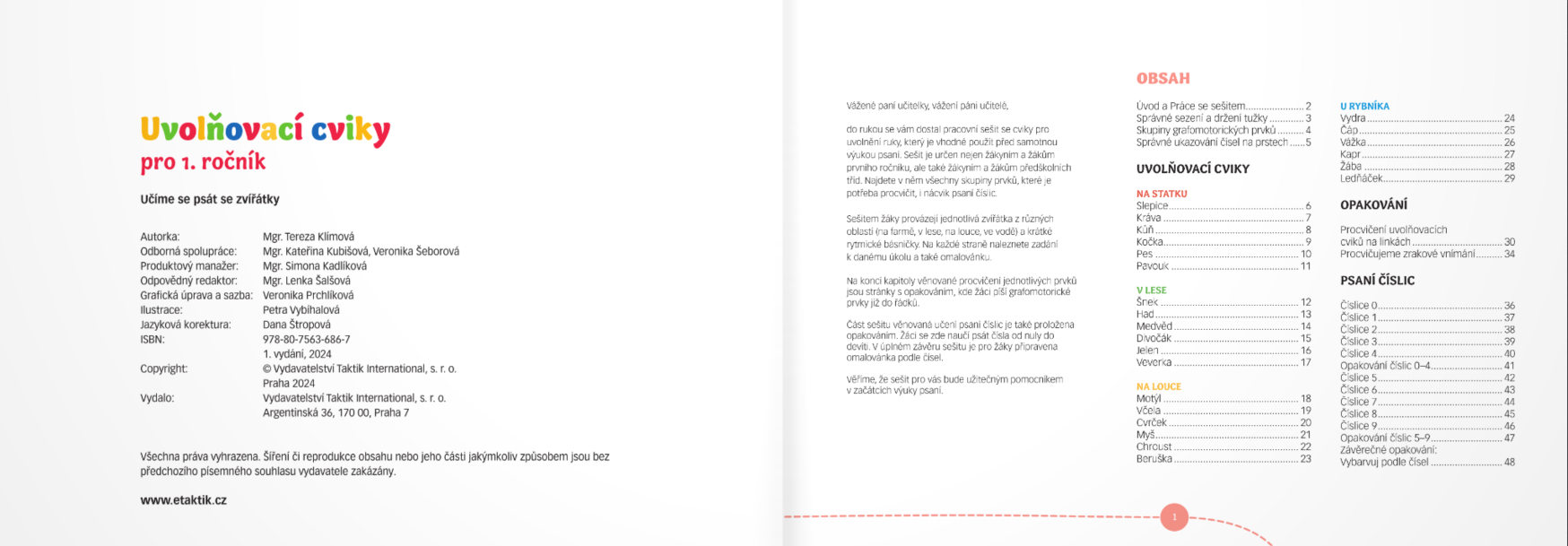 Uvolňovací cviky: Učíme se psát se zvířátky