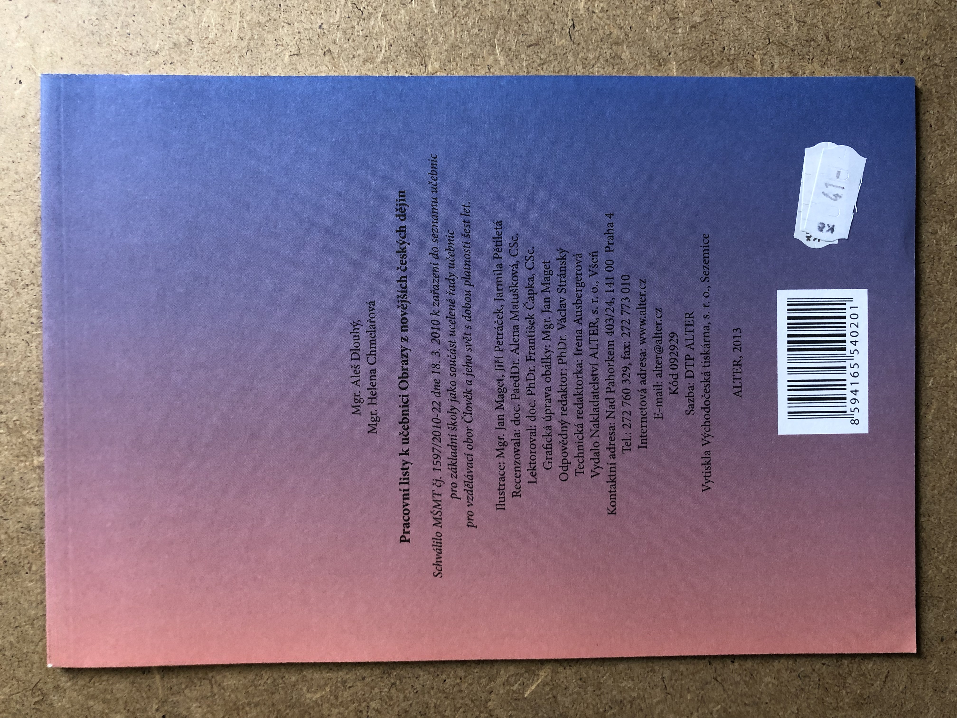 Obrazy z novějších českých dějin - pracovní listy