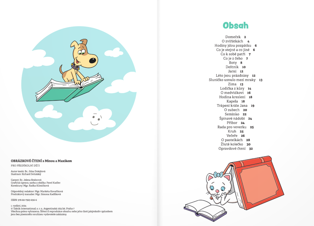 Obrázkové čtení s Mínou a Maxíkem