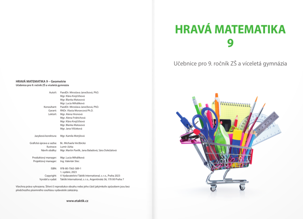 Hravá matematika 9 - učebnice 2. díl - Geometrie