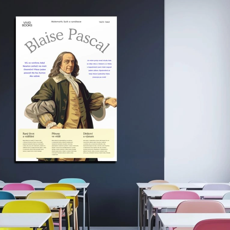 Nástěnný plakát - Blaise Pascal