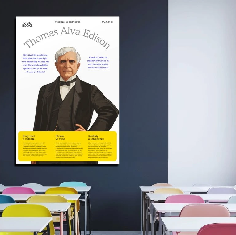 Nástěnný plakát - Thomas Alva Edison