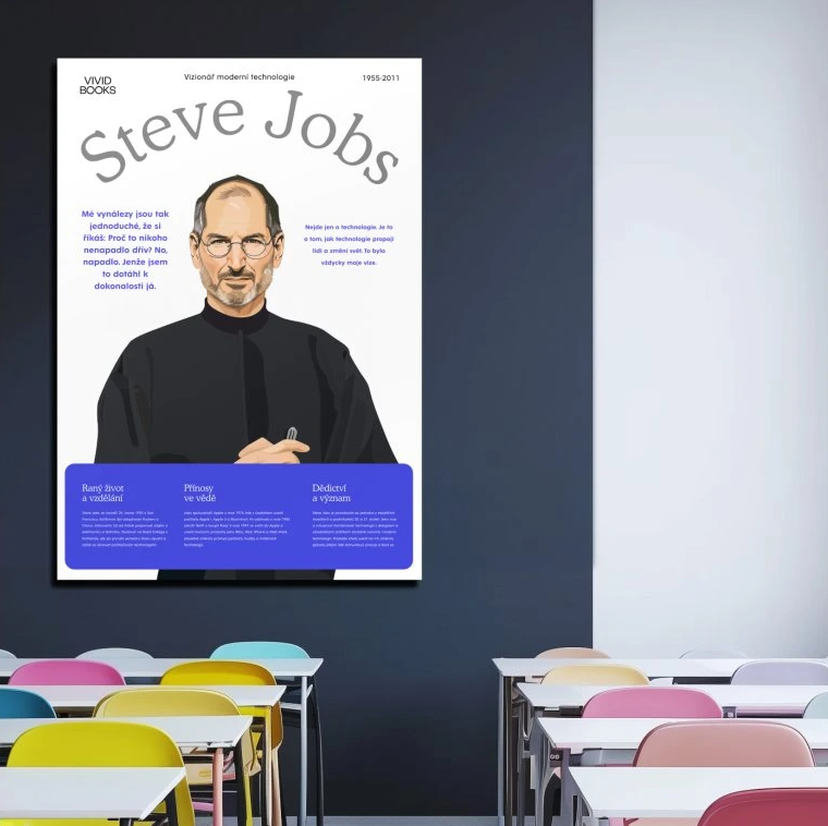 Nástěnný plakát - Steve Jobs