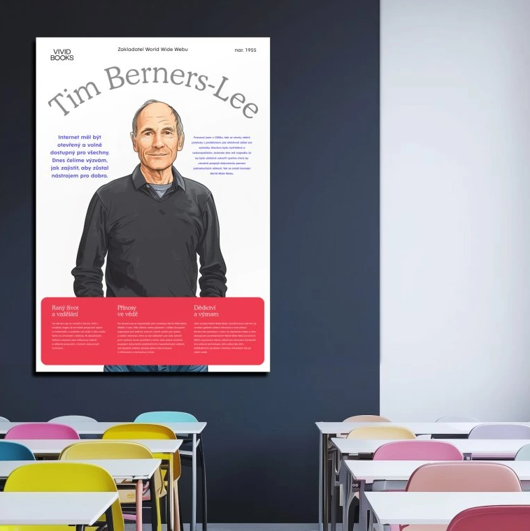 Nástěnný plakát - Tim Berners-Lee