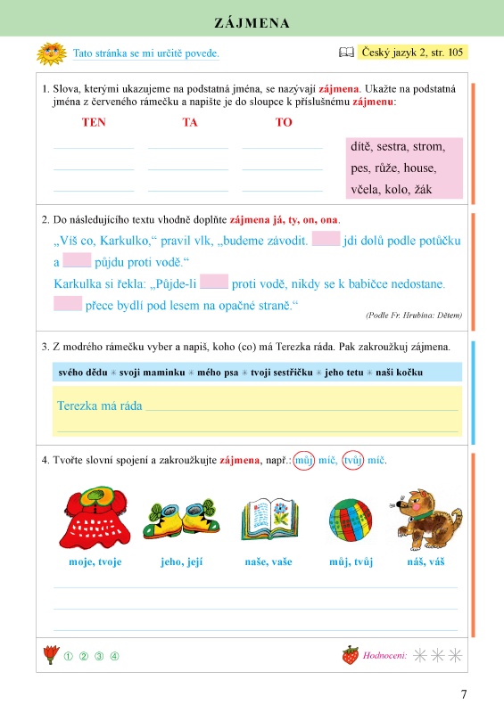 Český jazyk pro 2. ročník - 2.díl pracovního sešitu