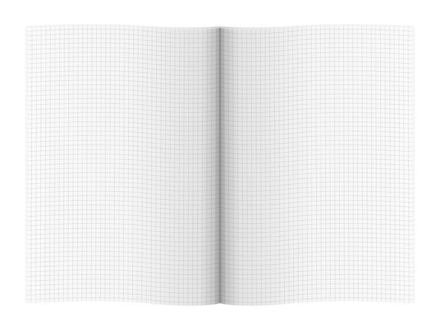 Sešit bezdřevý BASE 445 - A4 čtverečkovaný, 40 listů, tmavě fialový