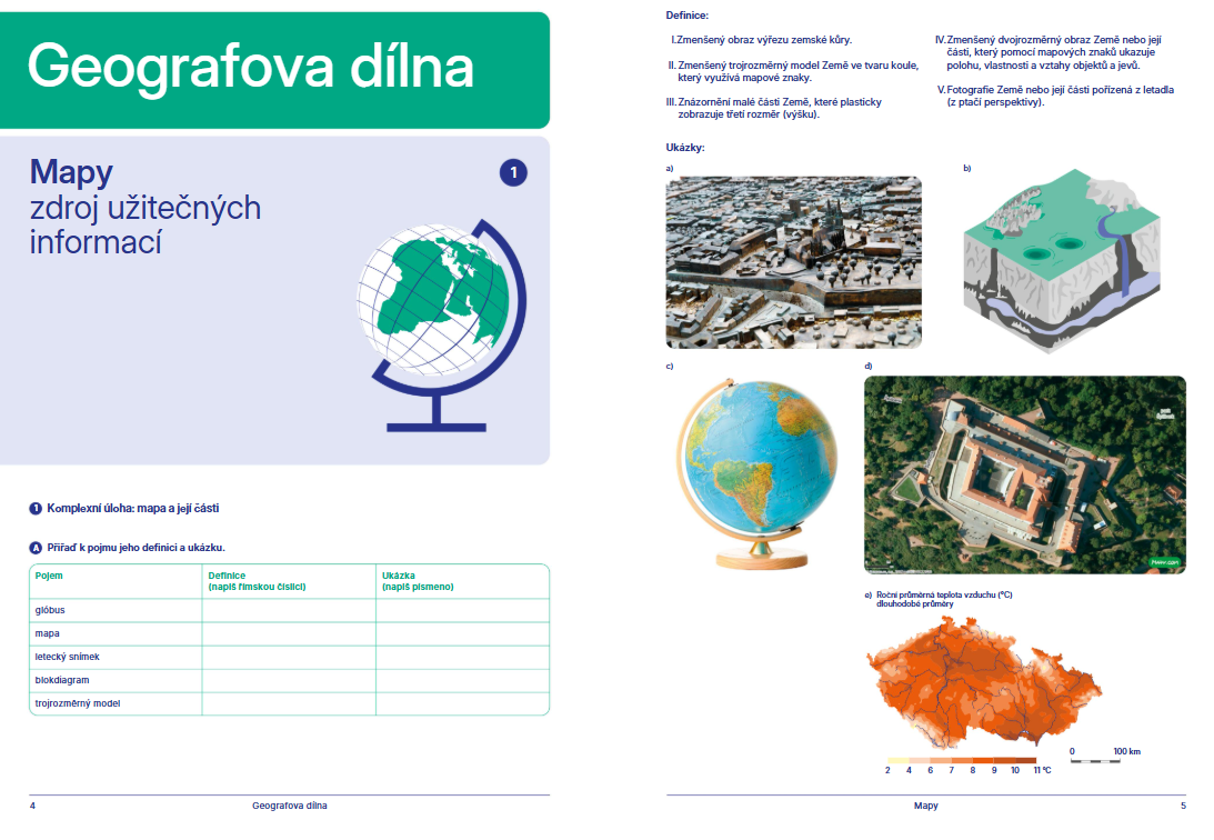 Geografie pro 6. ročník ZŠ - Pracovní sešit 2.díl