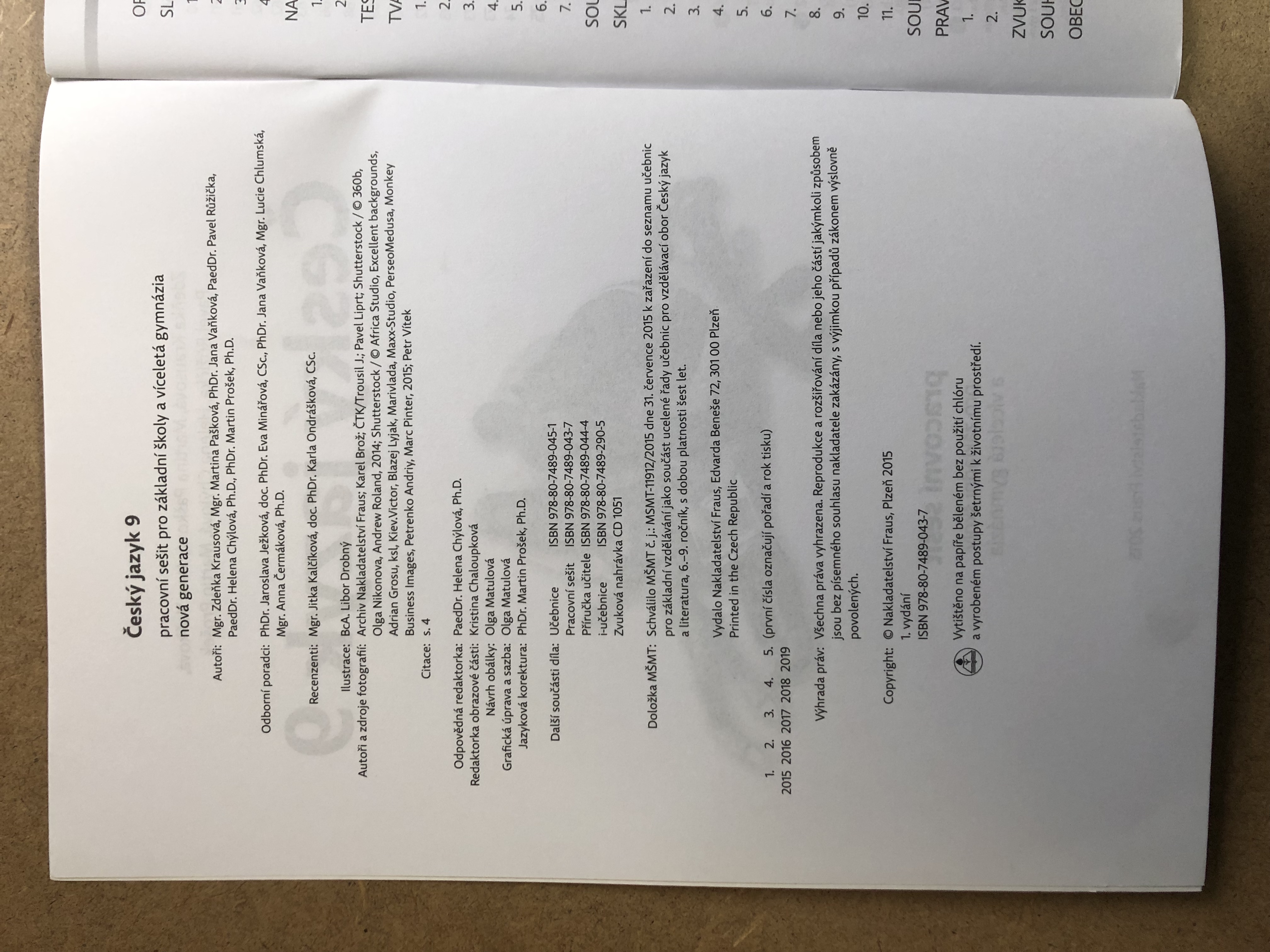 Český jazyk 9 / nová generace - pracovní sešit
