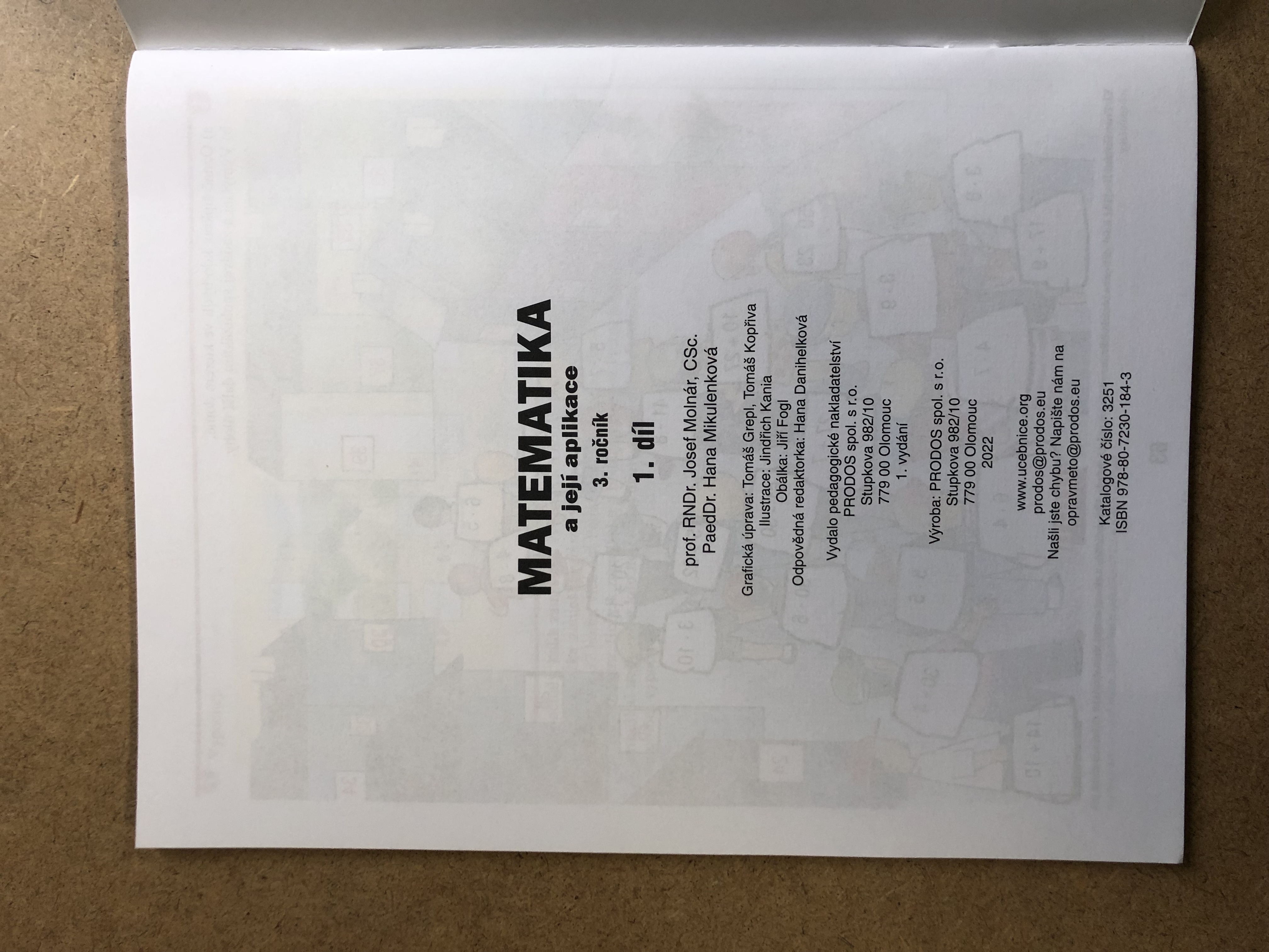 Matematika a její aplikace pro 3. ročník 1. díl