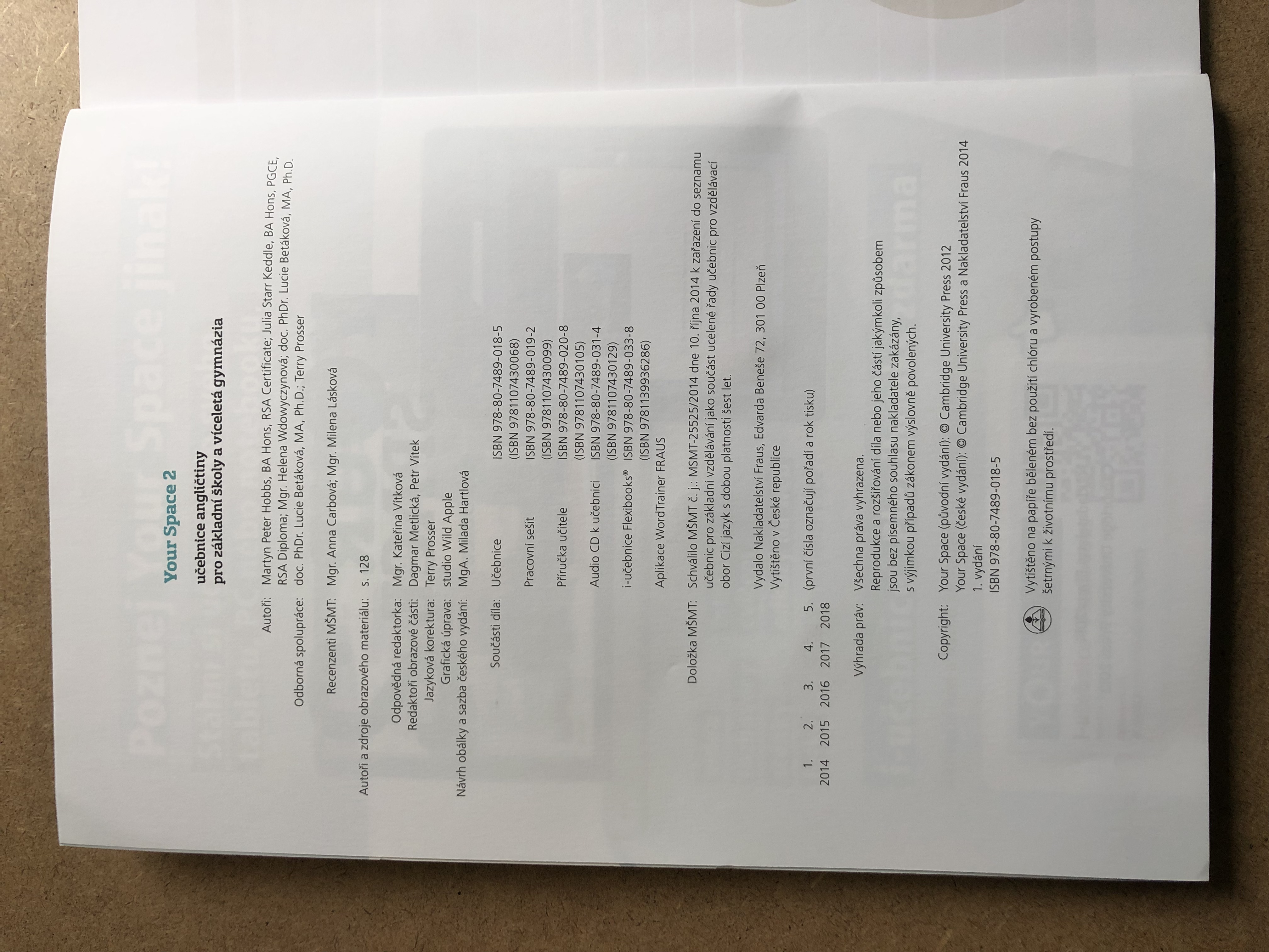 Your Space 2 - učebnice
