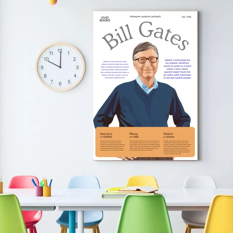 Nástěnný plakát - Bill Gates