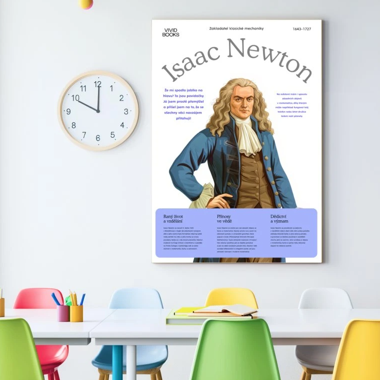 Nástěnný plakát - Isaac Newton