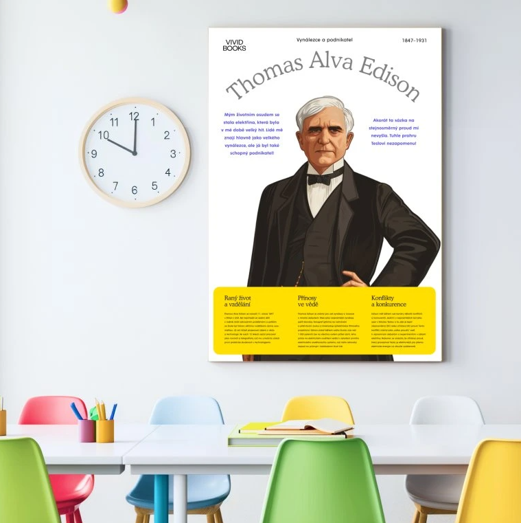 Nástěnný plakát - Thomas Alva Edison