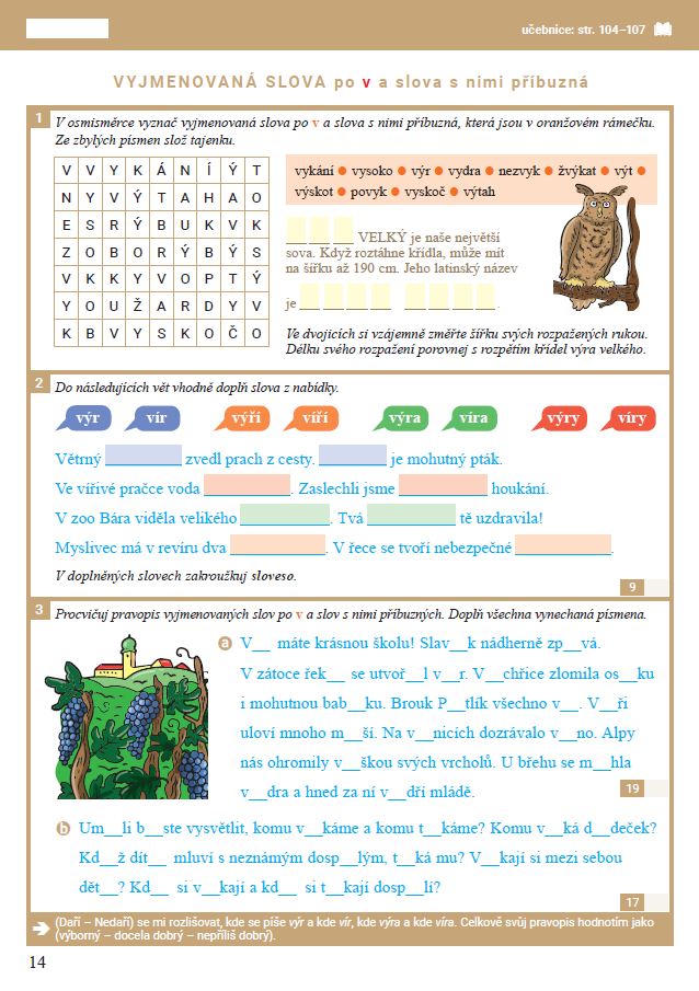 Český jazyk pro 3. ročník - 2. díl pracovního sešitu 