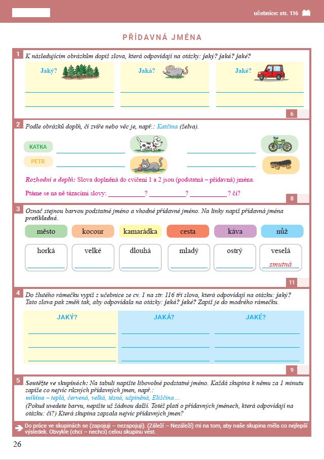 Český jazyk pro 3. ročník - 2. díl pracovního sešitu 