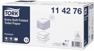 Papír toaletní Tork, skládaný, 2-vrstvý cel., 252 útržků, 30 balení