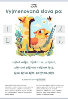 Nástěnný plakát - Vyjmenovaná slova po: L