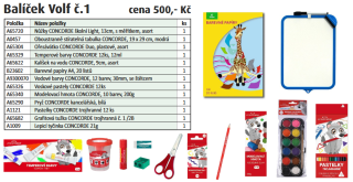 Školní balíček CONCORDE - Balíček Volf č. 1