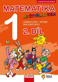 Matematika se Čtyřlístkem pro 1. ročník - hybridní pracovní učebnice 2.díl