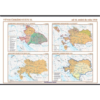 Nástěnná mapa - Vývoj českého státu II
