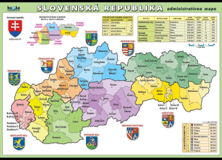Slovenská republika - administrativní mapa XL - Kupka